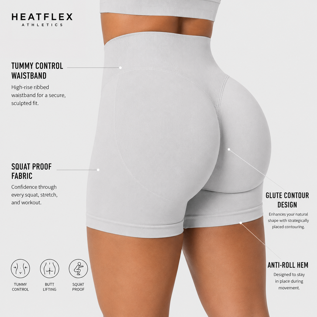 Slate Gray Sculpt Shorts feature guide [hf:slate-gray]