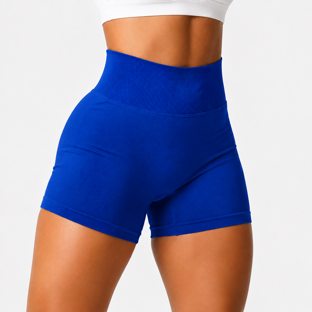 Deep Blue Sculpt Shorts front view [hf:deep-blue]