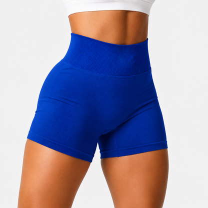 Deep Blue Sculpt Shorts front view [hf:deep-blue]