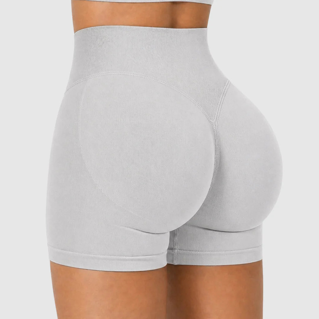 Slate Gray Sculpt Shorts rear view [hf:slate-gray]